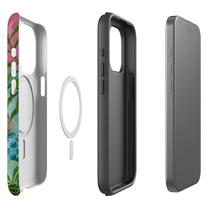 iPhone MagSafe Tough Case - Lotus Tiger By Bex Parkin