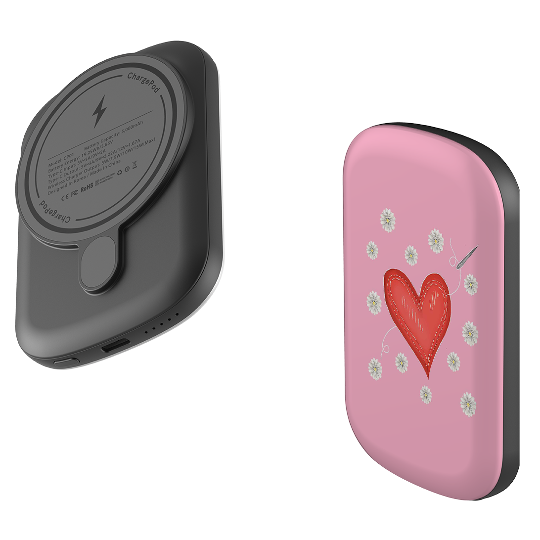 MagSafe Power Bank - Love Heart Sewing By Catherine Rowe