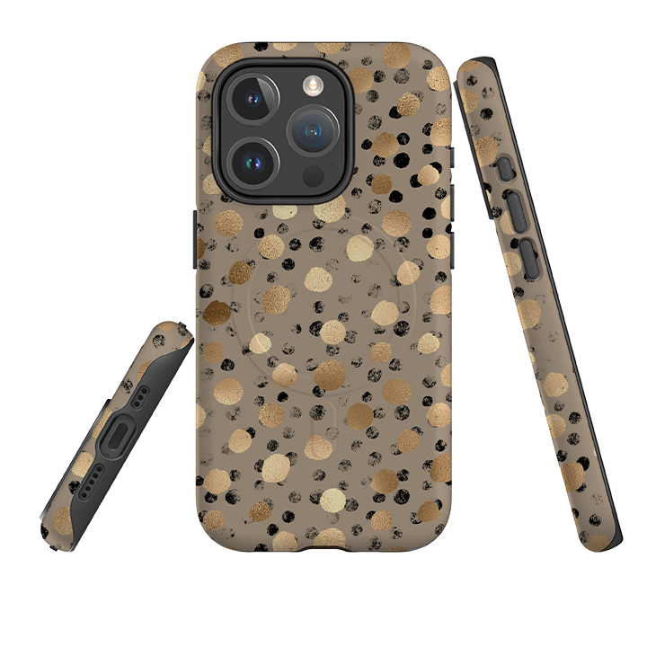iPhone MagSafe Tough Case -  Marble Dots (case does not glitter)