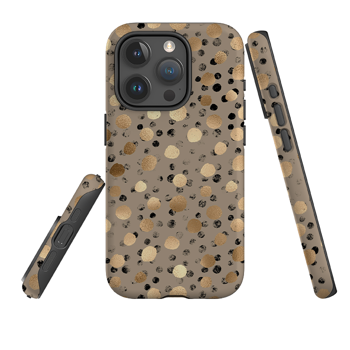 iPhone Tough Case - Marble Dots (case does not glitter)