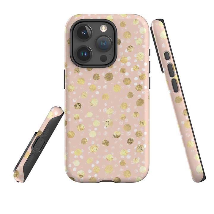 iPhone Tough Case - Marble Dots II (case does not glitter)