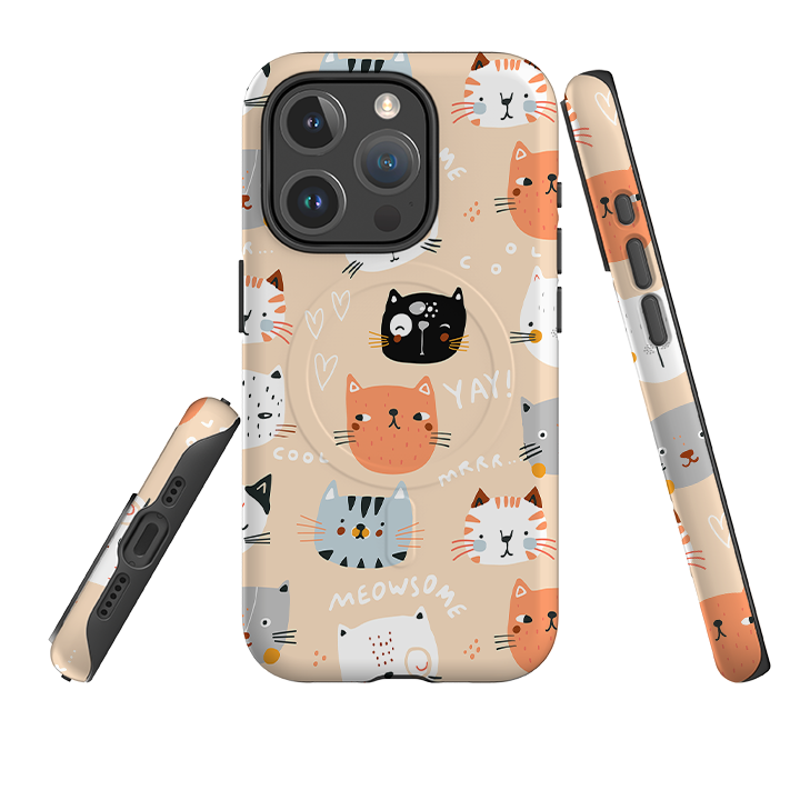 iPhone MagSafe Tough Case - Meowsome
