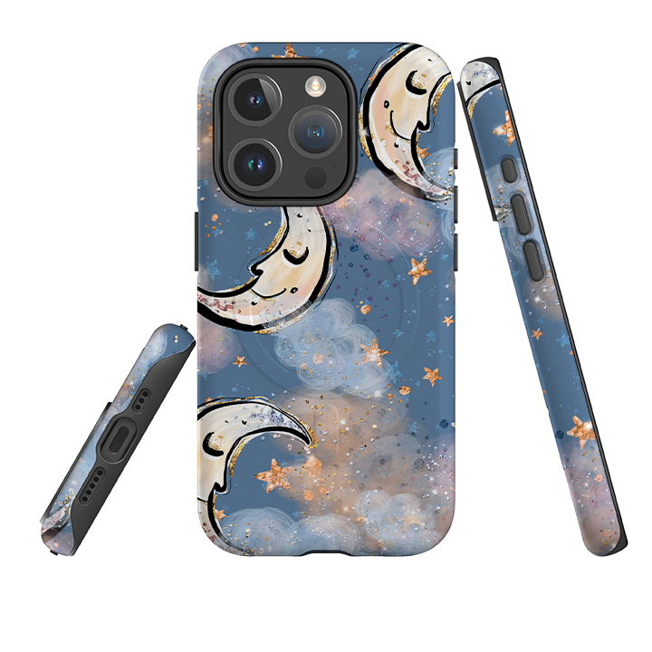 iPhone MagSafe Tough Case -  Moon and Stars