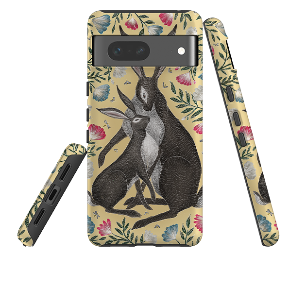 Google Tough Case -  Mother and Baby Hare By Catherine Rowe
