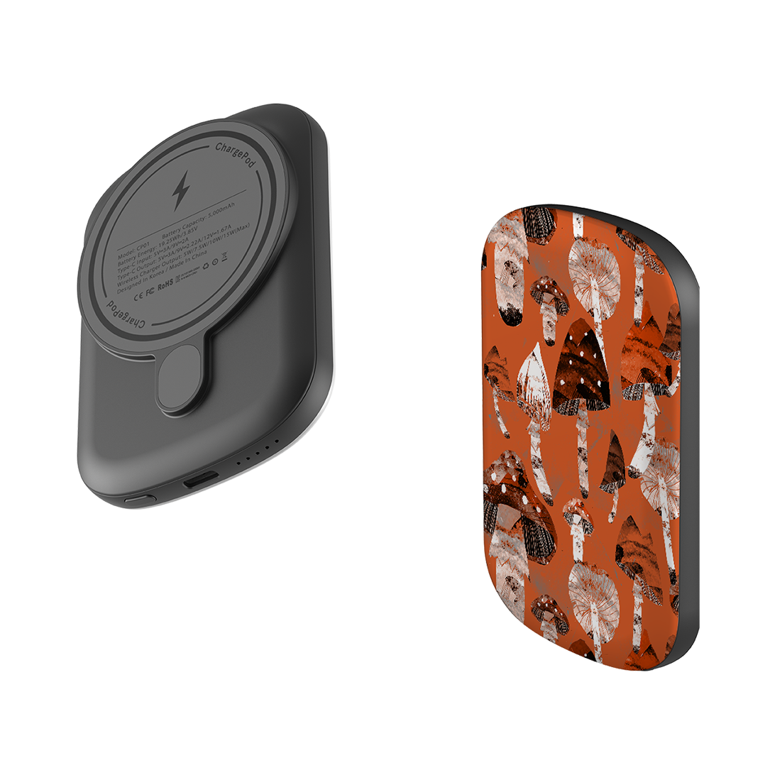 MagSafe Power Bank - Mushrooms By Anna Stead