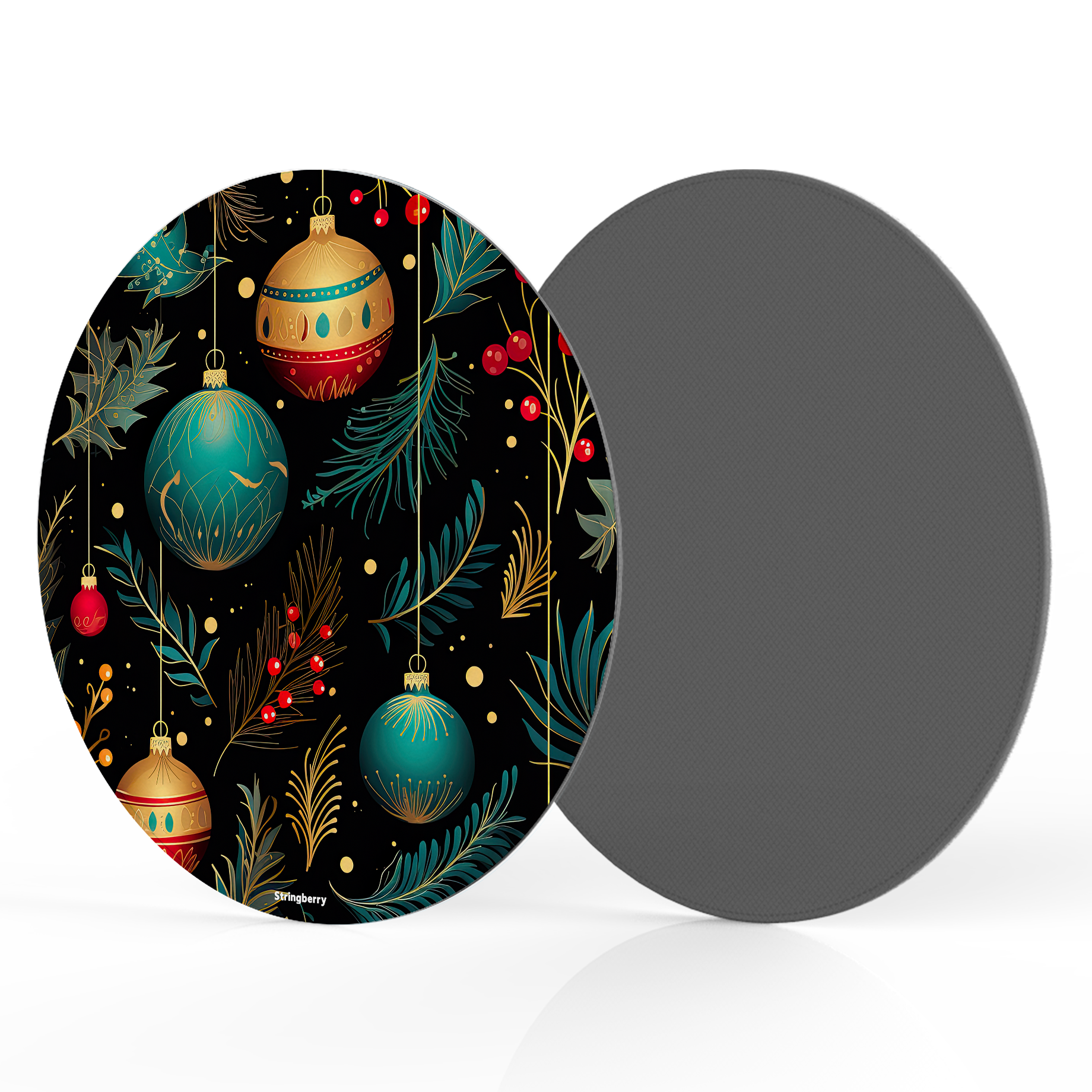 Magic Baubles Vegan Leather Mouse Mat
