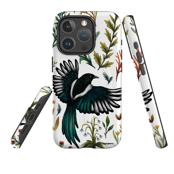 iPhone MagSafe Tough Case - Magpie By Anna Stead