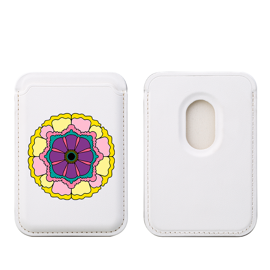 Mandala MagSafe Wallet- White