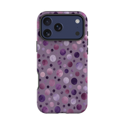 iPhone Tough Case - Mauve Polka Dot