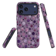 iPhone MagSafe Tough Case - Mauve Polka Dot