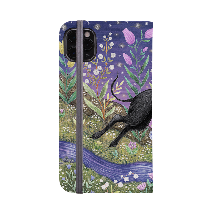 Meadow Hound Wallet Case By Catherine Rowe