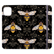 Midnight Bumble Bee Wallet Case By Helen Ahpornsiri
