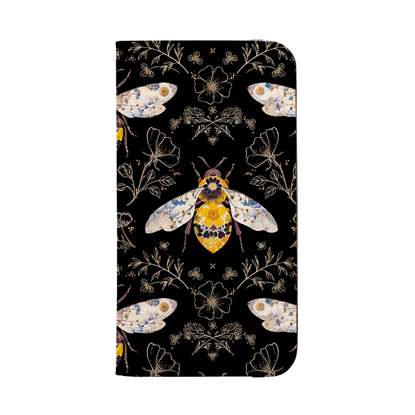 Midnight Bumble Bee Wallet Case By Helen Ahpornsiri