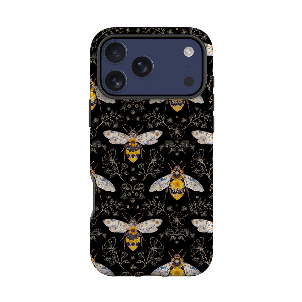 iPhone Tough Case - Midnight Bumble Bee Multi By Helen Ahpornsiri