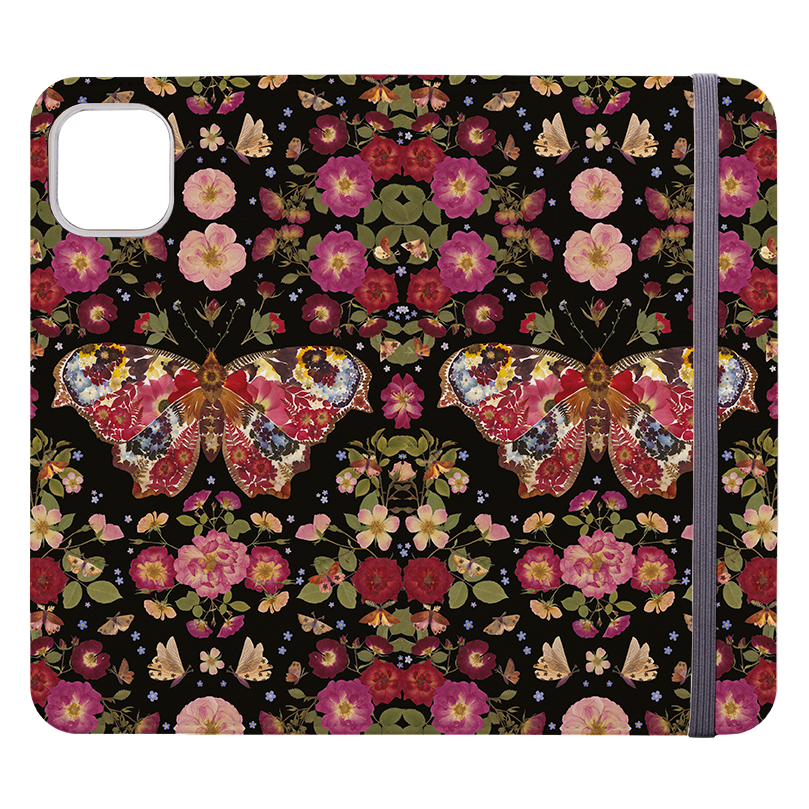 Midnight Butterfly Wallet Case By Helen Ahpornsiri