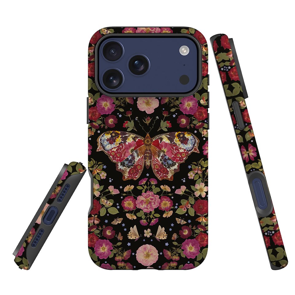 iPhone Tough Case - Midnight Butterfly By Helen Ahpornsiri