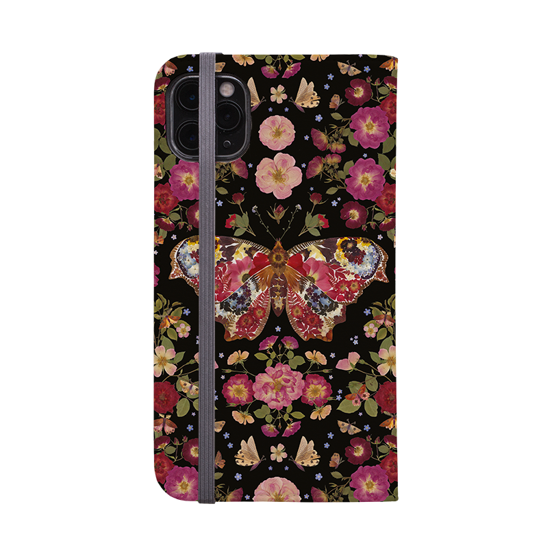 Midnight Butterfly Wallet Case By Helen Ahpornsiri