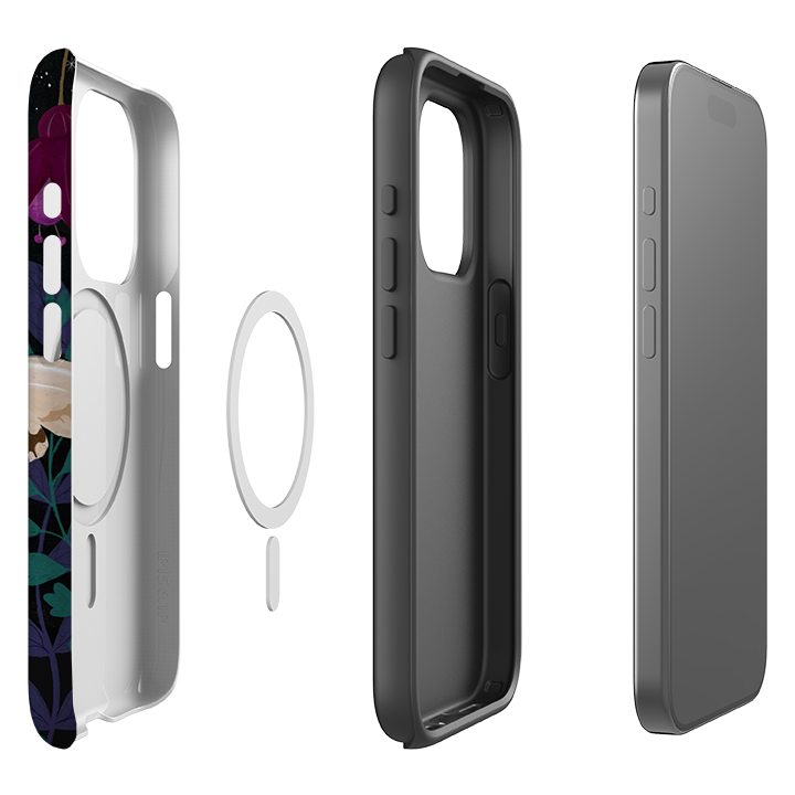 iPhone MagSafe Tough Case - Midnight Moths By Bex Parkin