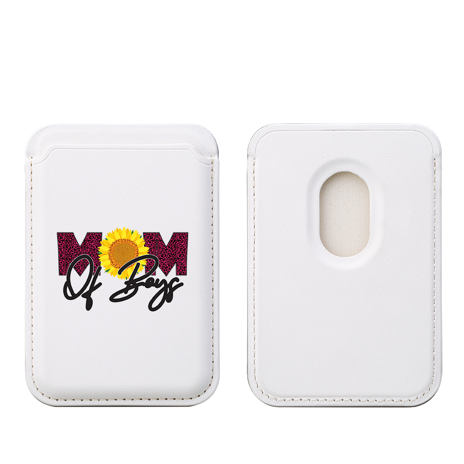 Mom Of Boys MagSafe Wallet- White