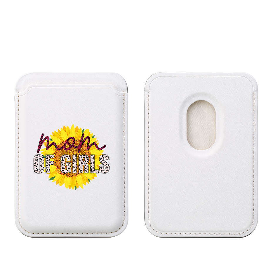 Mom Of Girls MagSafe Wallet- White