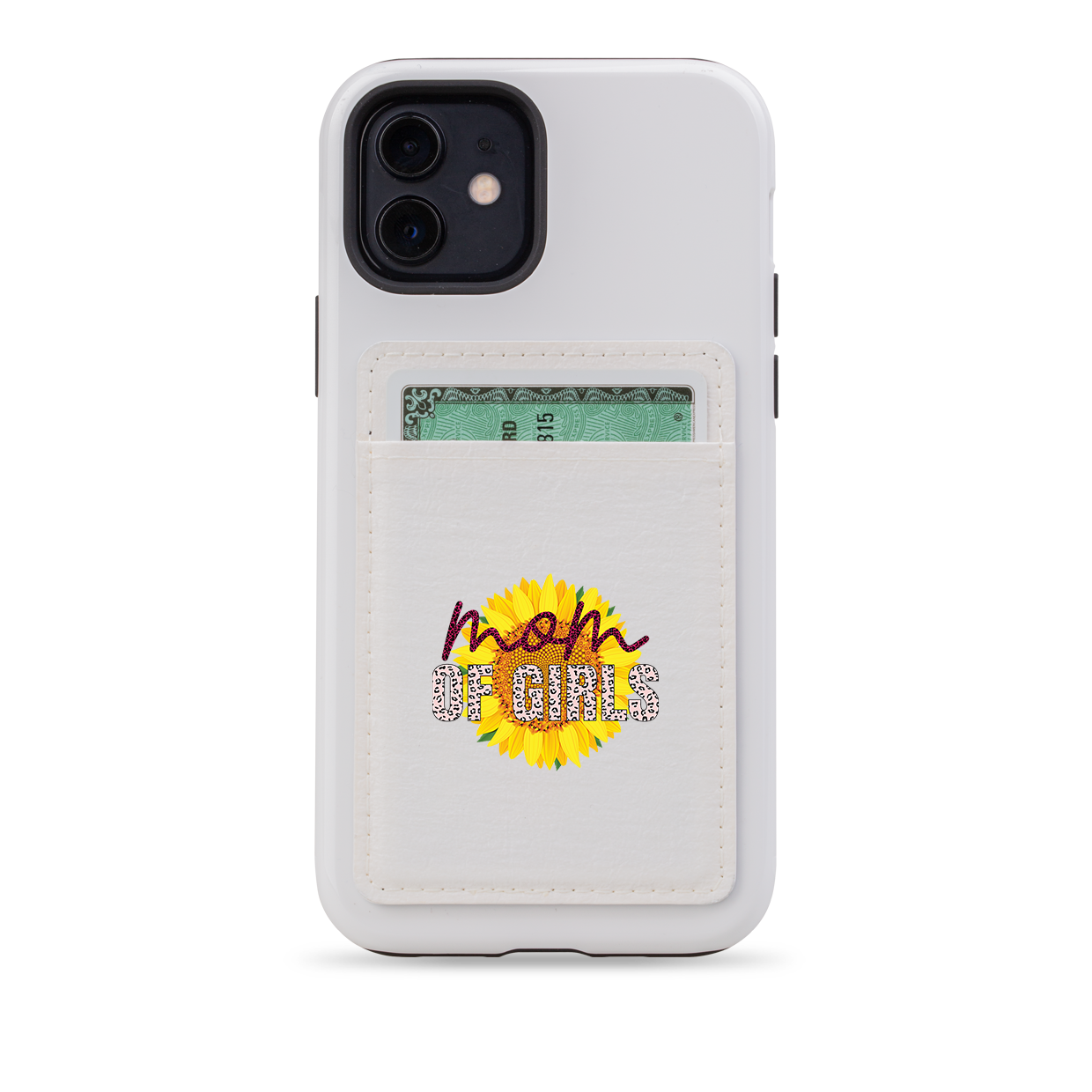 Mom Of Girls MagSafe Wallet- White