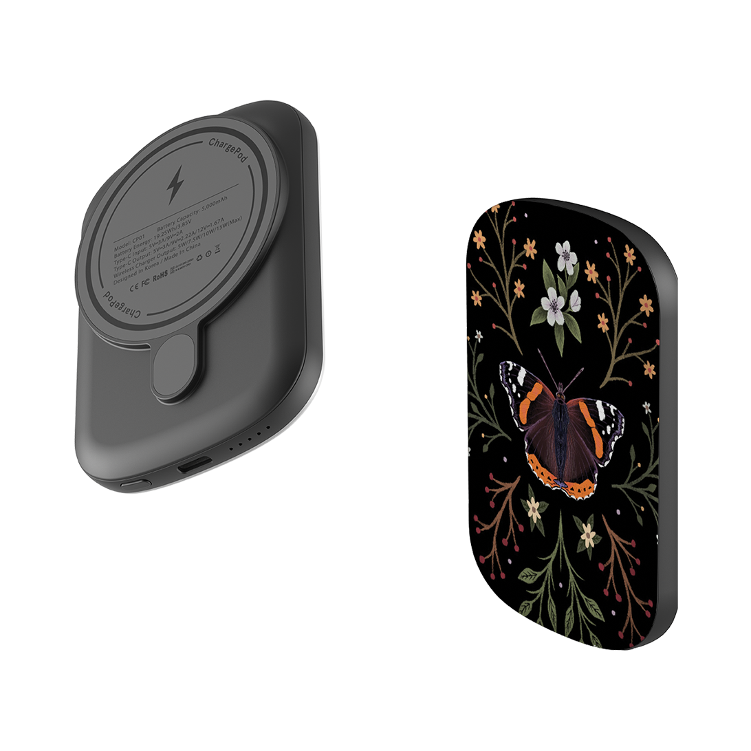 MagSafe Power Bank - Monarch Butterfly By Anna Stead