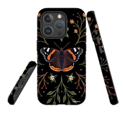 iPhone MagSafe Tough Case -  Red Admiral Butterfly By Anna Stead