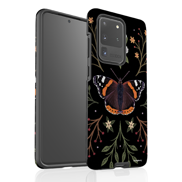 Samsung Tough Case - Red Admiral Butterfly By Anna Stead