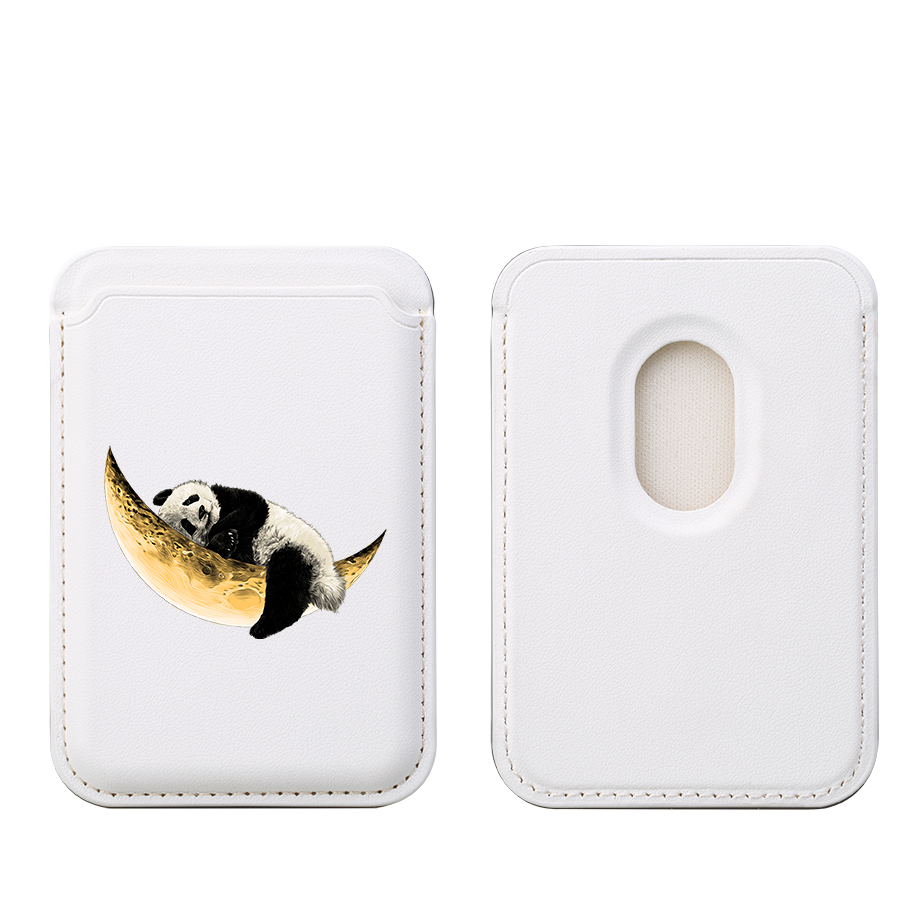 Moon Bear MagSafe Wallet- White