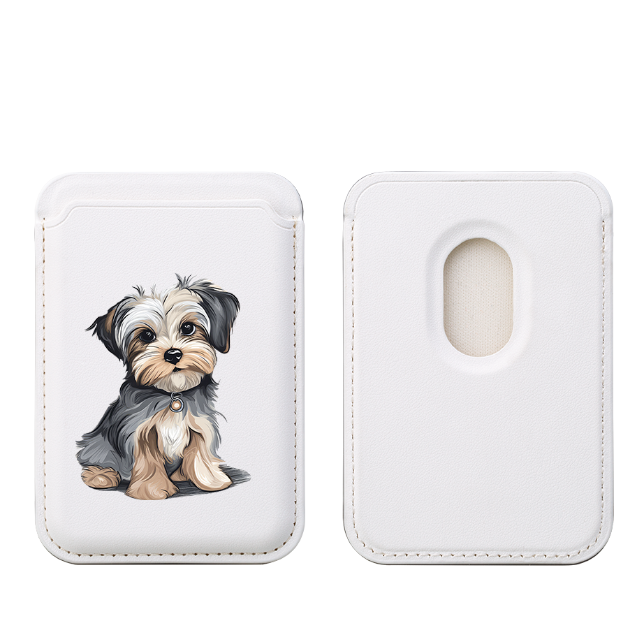 Morkie MagSafe Wallet- White