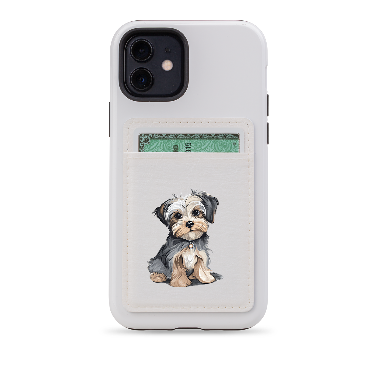 Morkie MagSafe Wallet- White