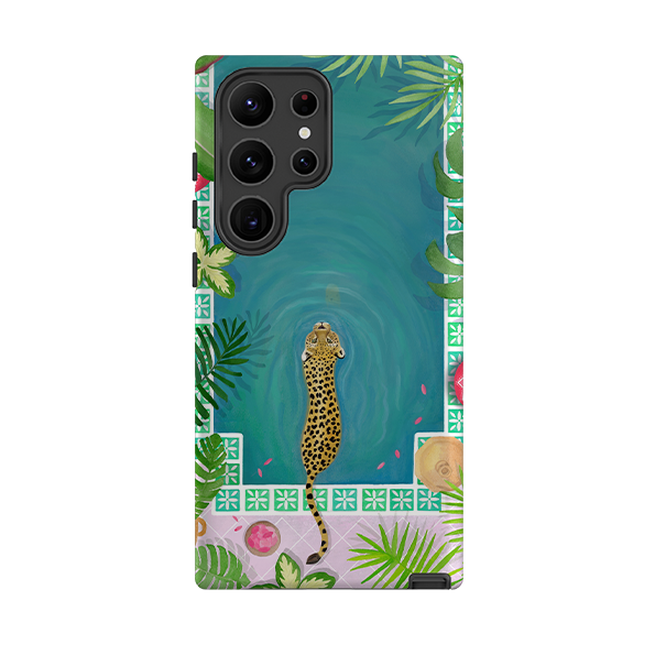 Samsung Tough Case - Morocco Pool Leopard By Bex Parkin