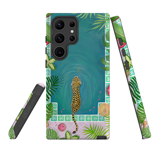 Samsung Tough Case - Morocco Pool Leopard By Bex Parkin