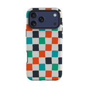 iPhone Tough Case - Multi-Color Checkerboard
