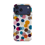 iPhone Tough Case - Multi-Color Polka Dot