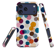iPhone MagSafe Tough Case - Multi-Color Polka Dot