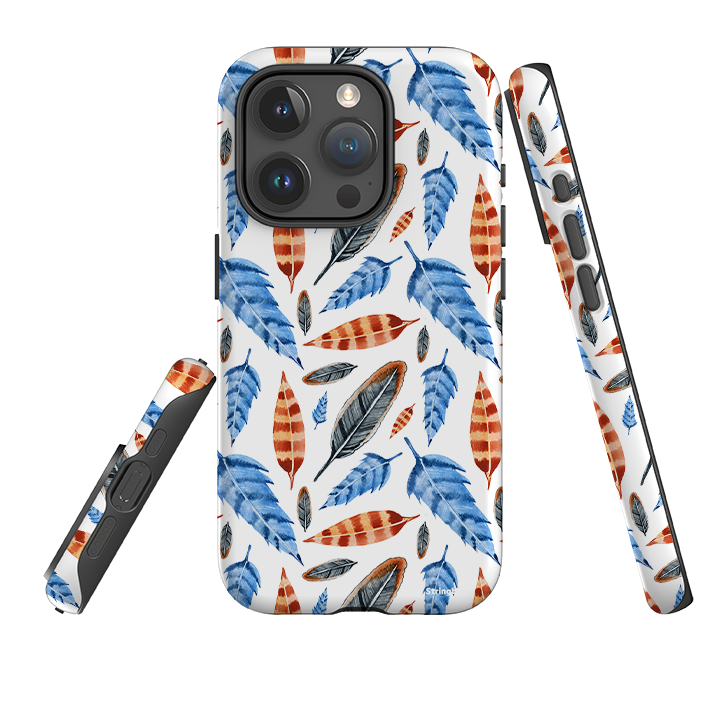 iPhone Tough Case - Multi Feathers