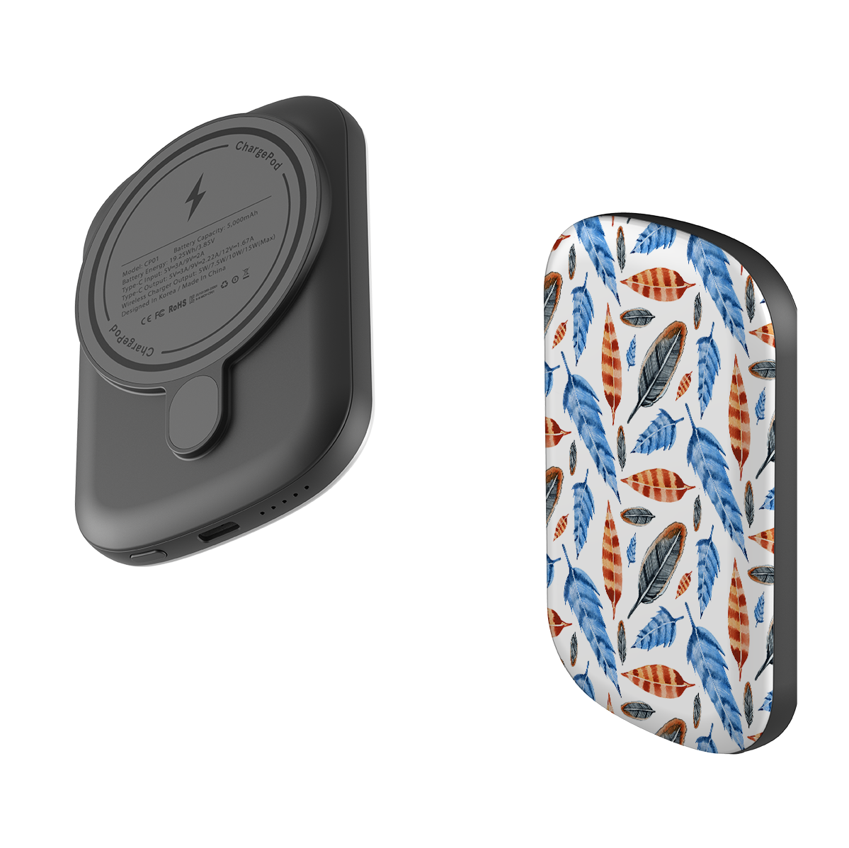 MagSafe Power Bank - Multi Feathers