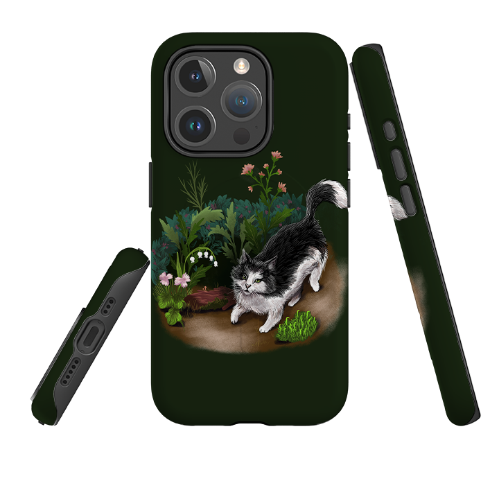 iPhone MagSafe Tough Case -  Munchkin Cat By Anna Stead