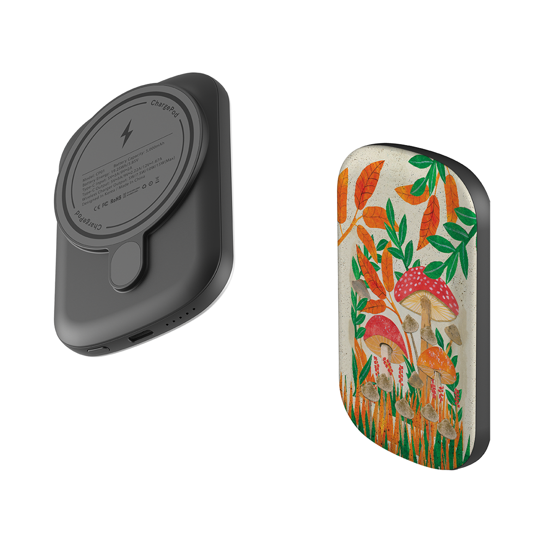 MagSafe Power Bank - Mushroom Magic By Tracey English