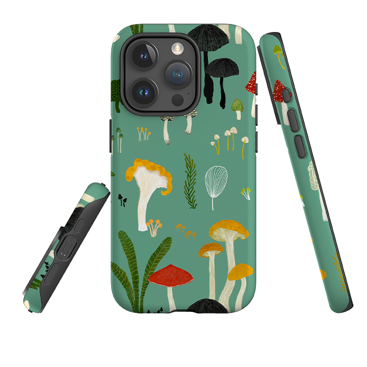 iPhone Tough Case - Mushroom Pattern By Katherine Quinn