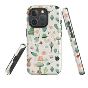 iPhone MagSafe Tough Case - Mushroom World Cream By Katherine Quinn