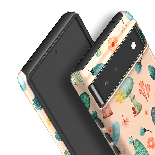 Google Tough Case -  Mushroom World Pink By Katherine Quinn