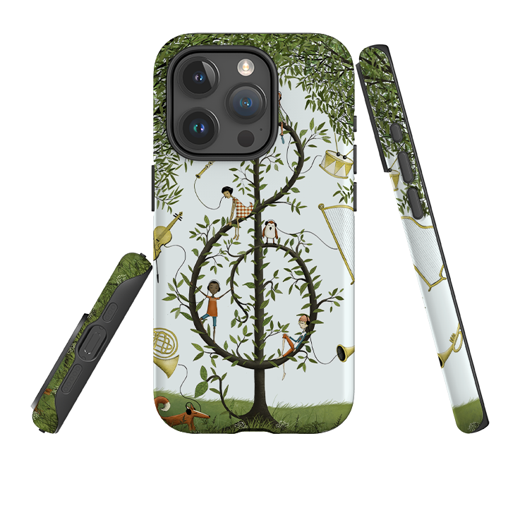 iPhone Tough Case - Music Tree By Maja Lindberg