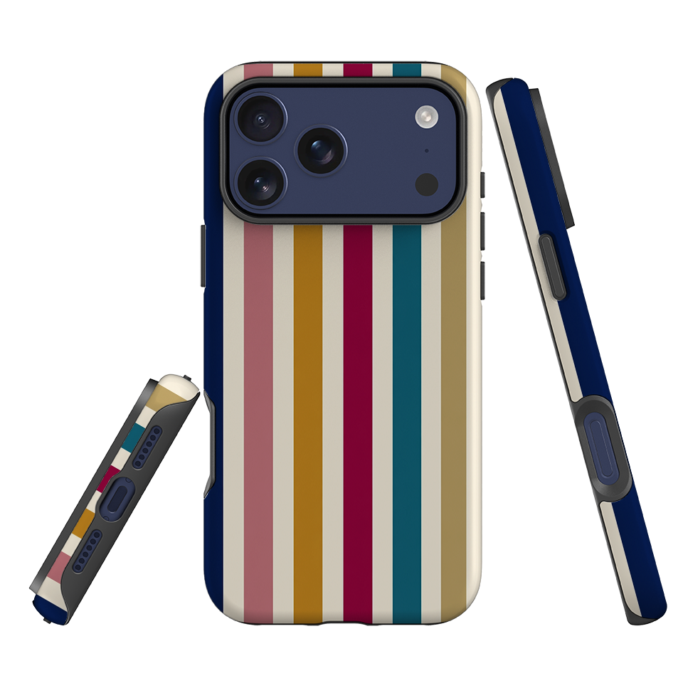 iPhone Tough Case - Mustard Gold Stripe