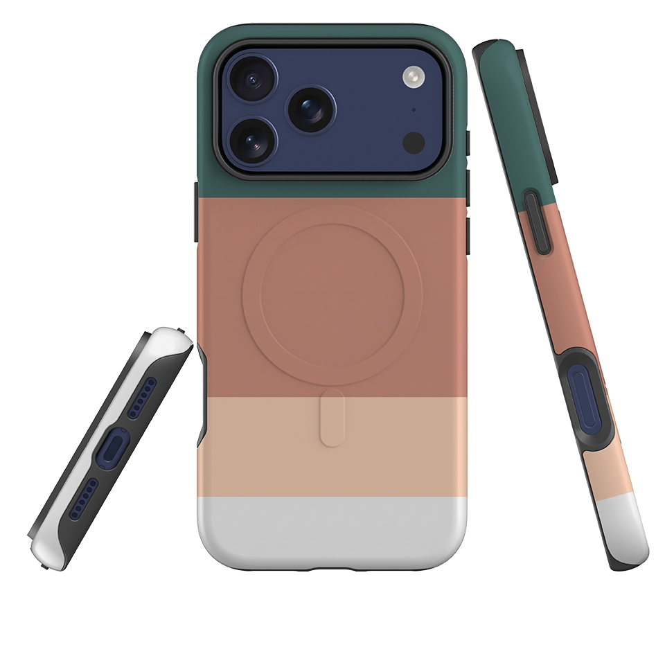 iPhone MagSafe Tough Case - Muted Teal Gradient