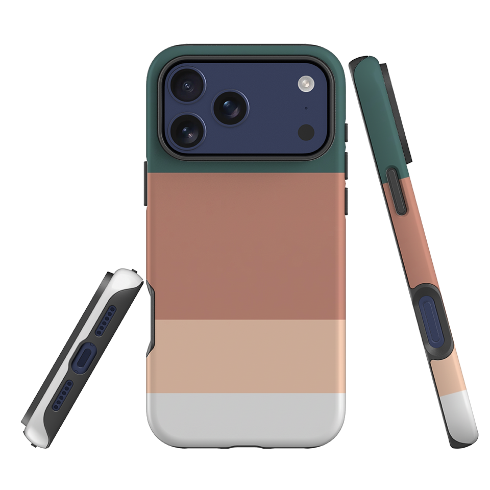 iPhone Tough Case - Muted Teal Gradient