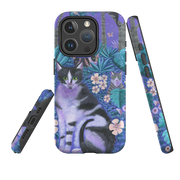 iPhone MagSafe Tough Case - Night Cats 2 By Mary Stubberfield