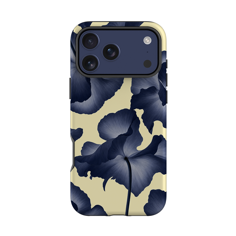 iPhone Tough Case - Navy Blue Poppy