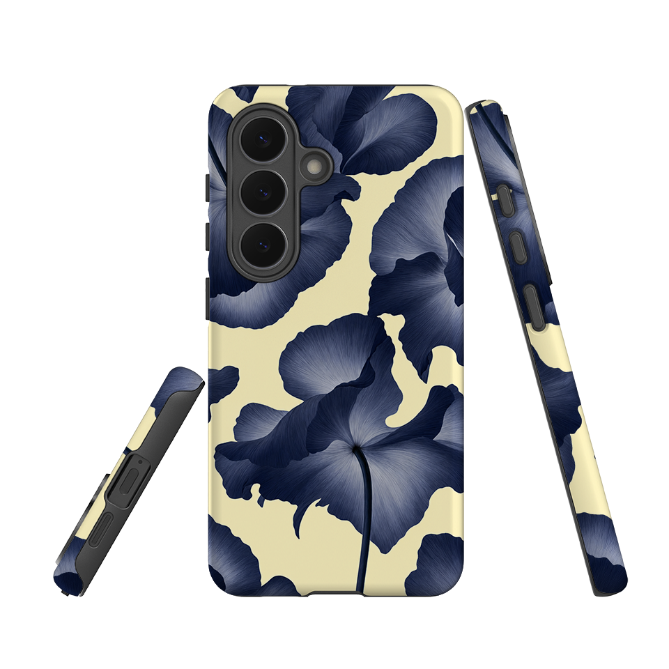 Samsung Tough Case - Navy Blue Poppy